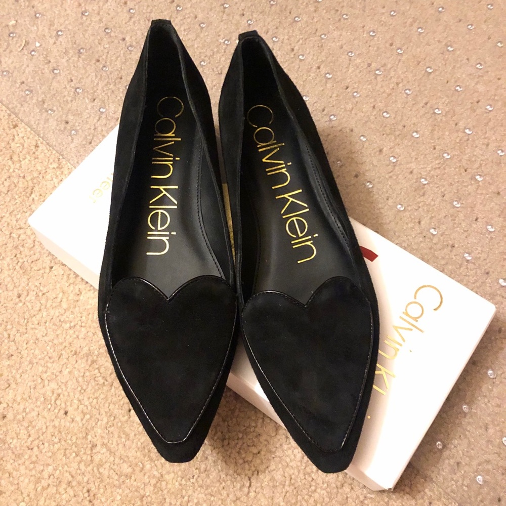 Calvin Klein Ezma Kid suede size 7.5